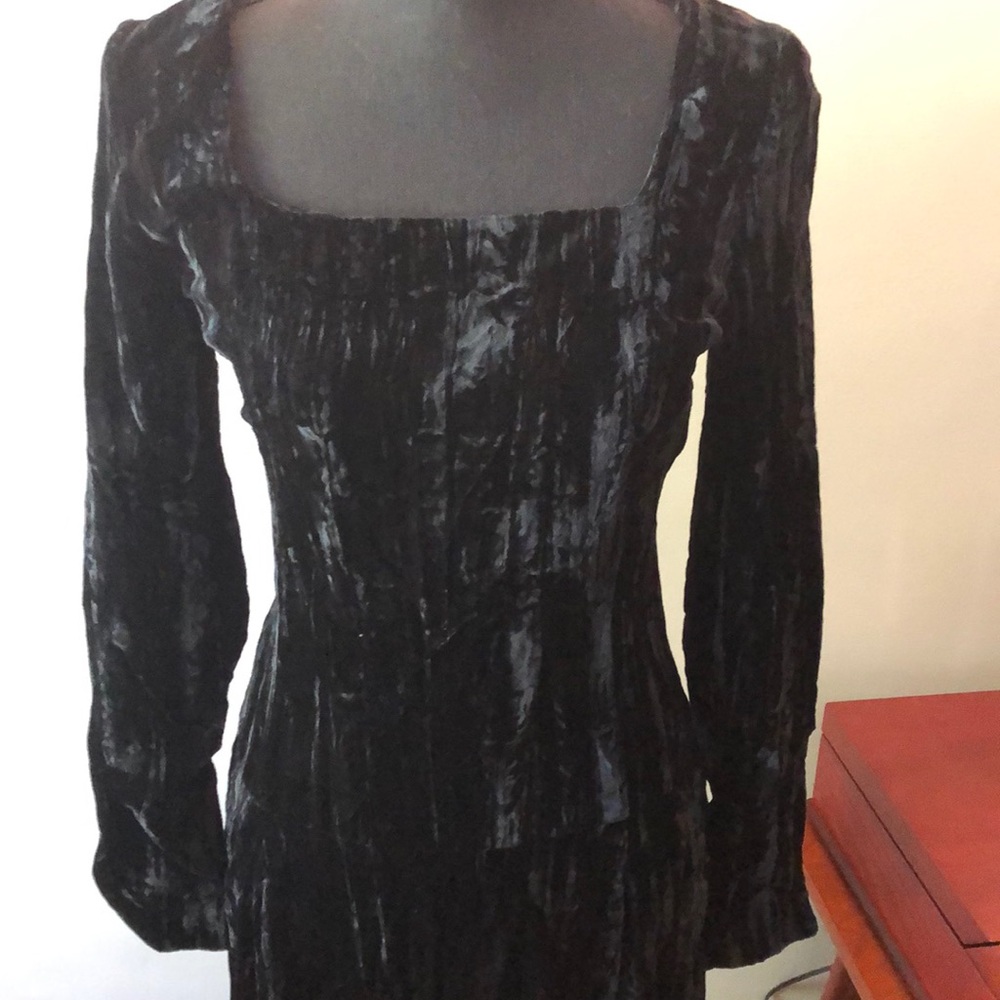 Divine vintage Betsey Johnson velvet gown